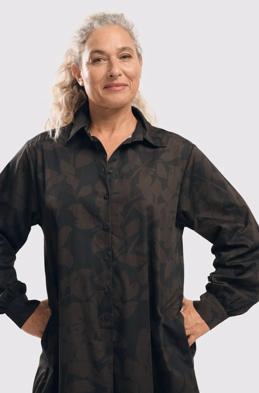 Earth Shirtdress, Brown