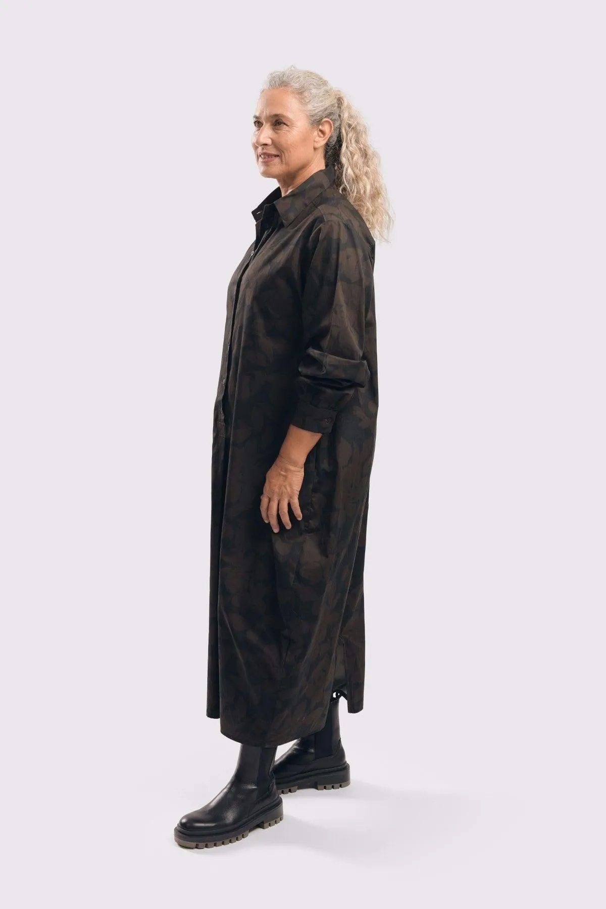 Earth Shirtdress, Brown
