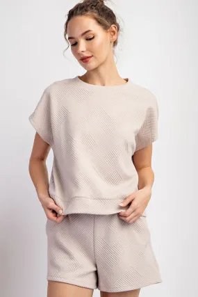 ee:some Textured SS Top - SAND