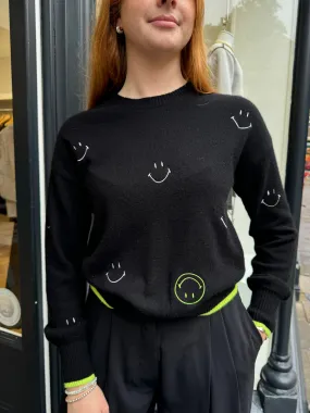 Embroidery Smiley Jumper