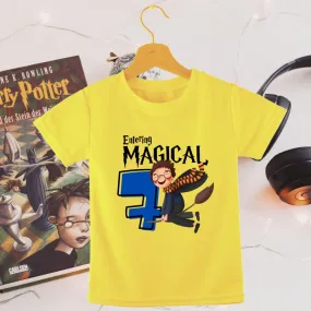 Entering Magical Seven | 7th Birthday Harry Potter Theme T-Shirt