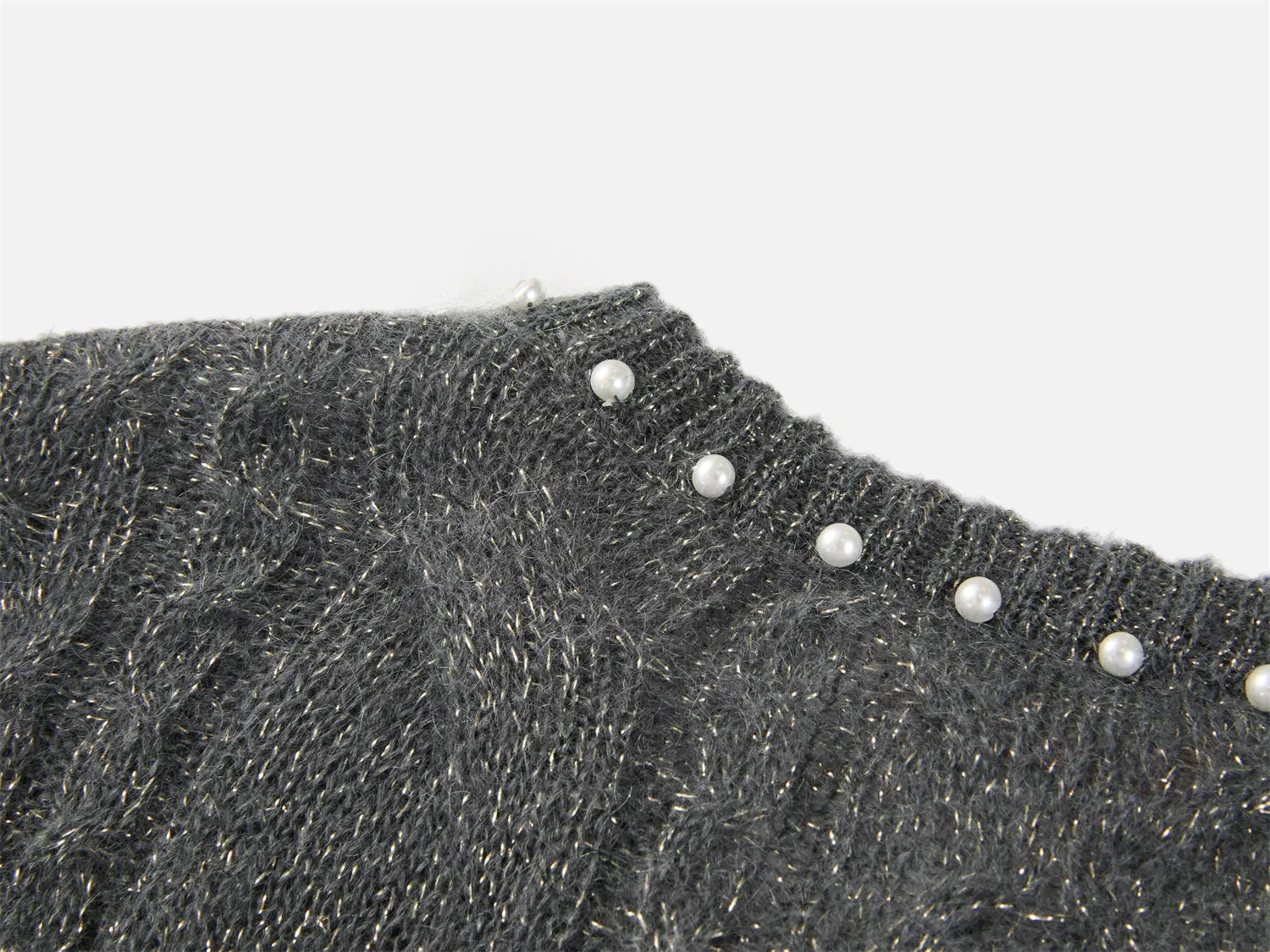 EP YAYING Mohair Knitted Cardigan
