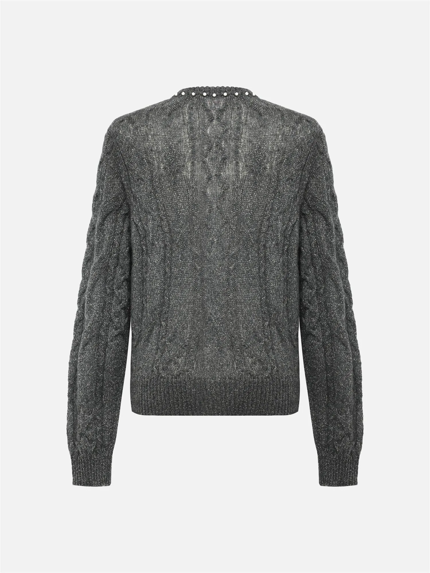 EP YAYING Mohair Knitted Cardigan