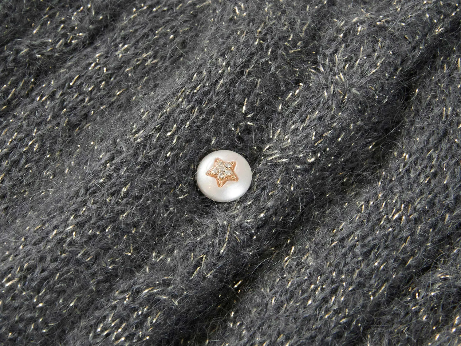 EP YAYING Mohair Knitted Cardigan