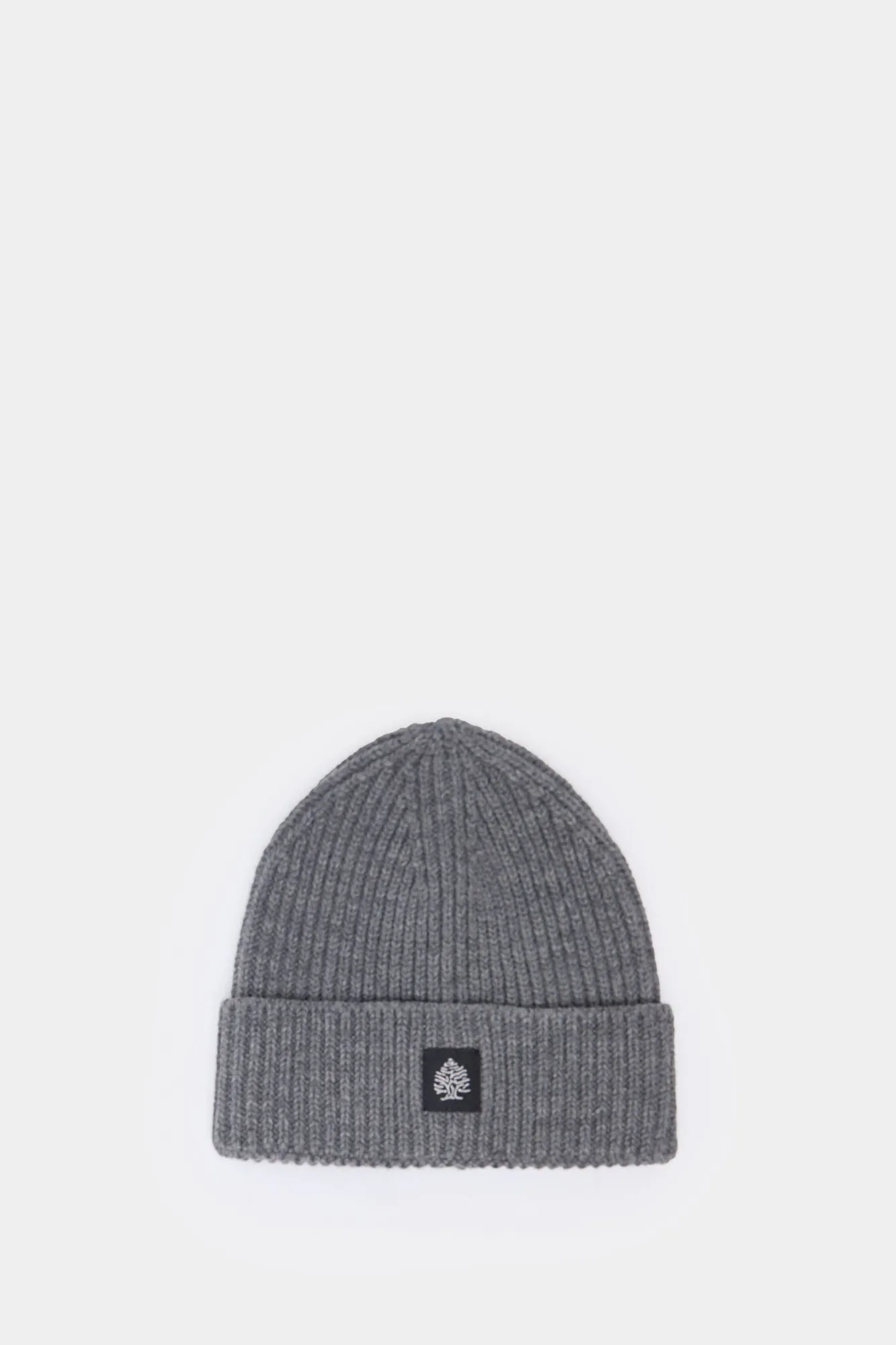 Essential Ribbed Beanie Hat - Grey