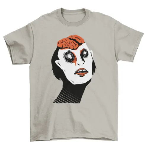 Exposed brain t-shirt