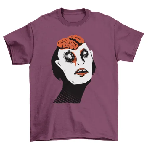 Exposed brain t-shirt