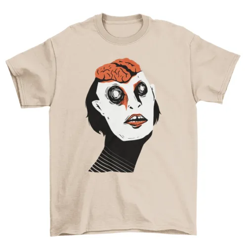 Exposed brain t-shirt