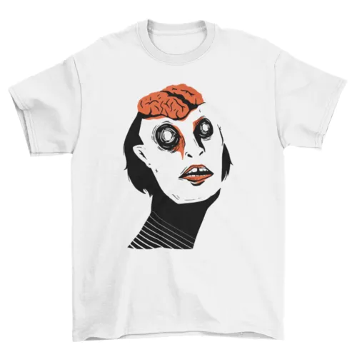 Exposed brain t-shirt