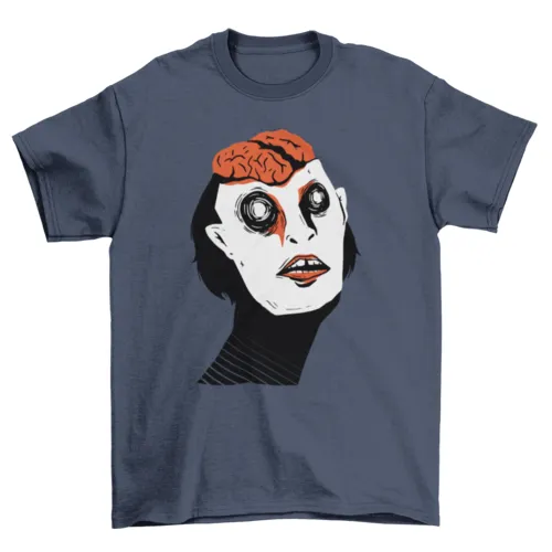Exposed brain t-shirt