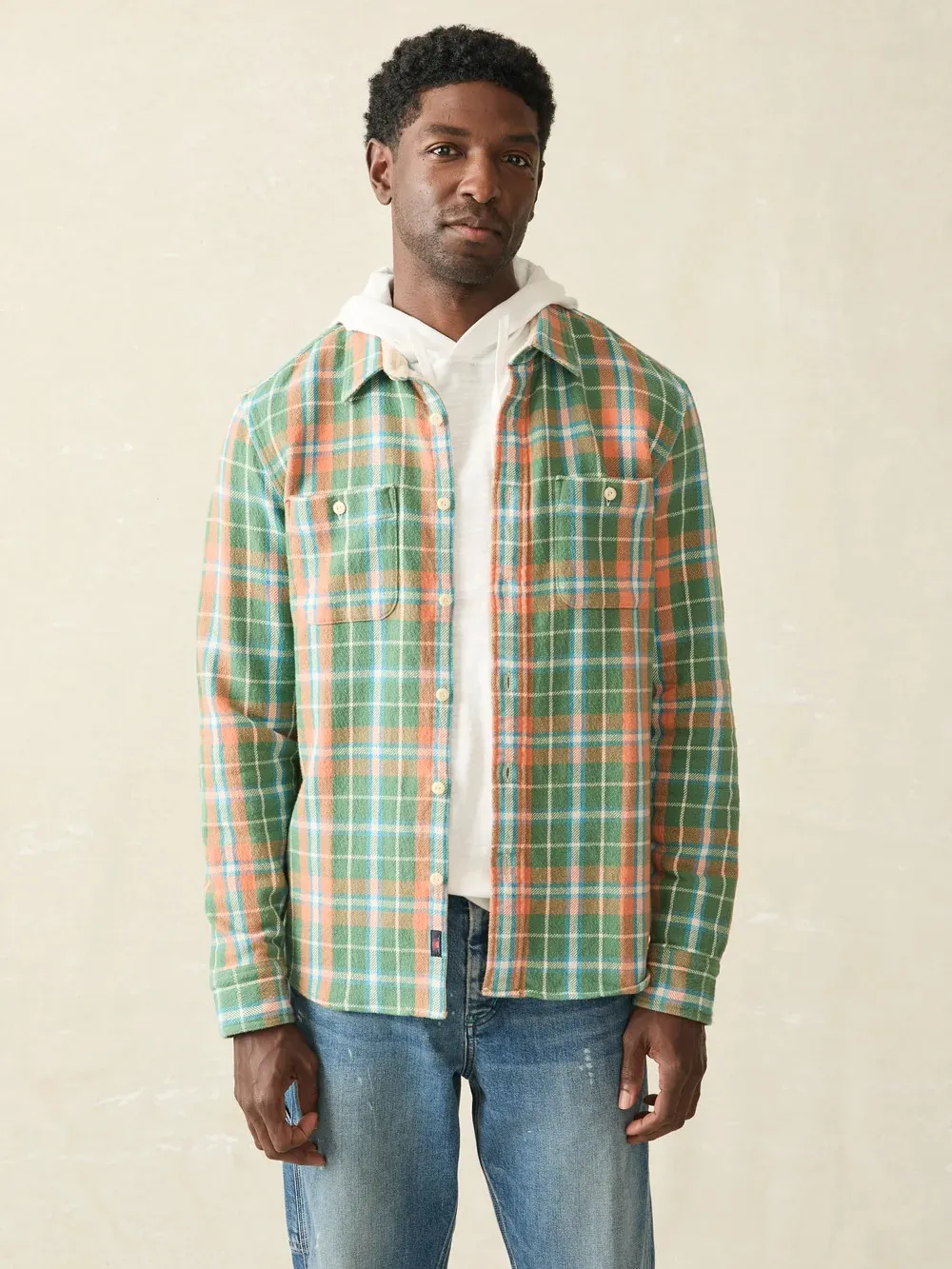 Faherty Surf Flannel - Forest Hollow Plaid