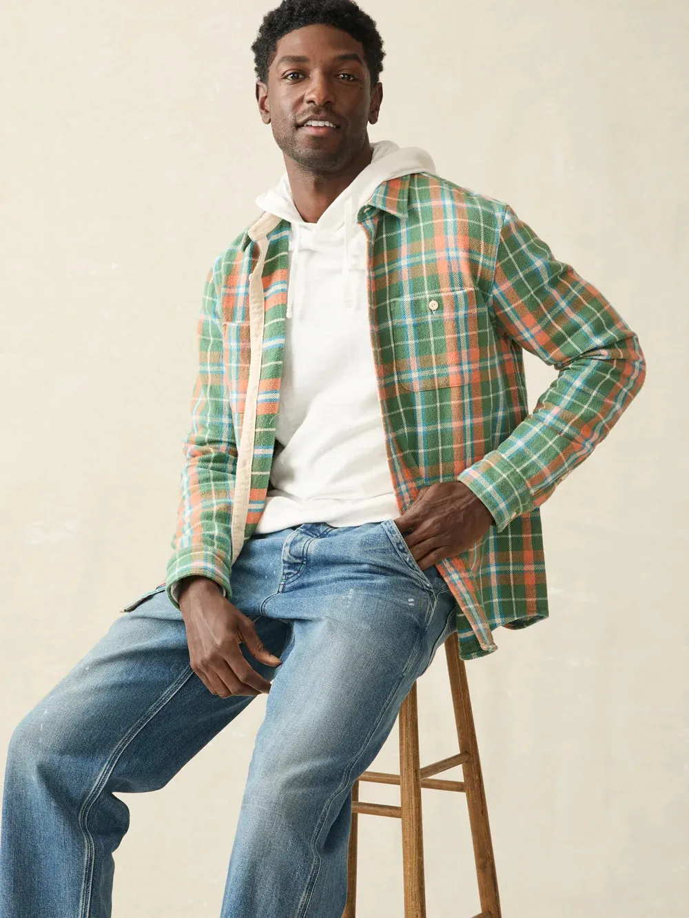 Faherty Surf Flannel - Forest Hollow Plaid