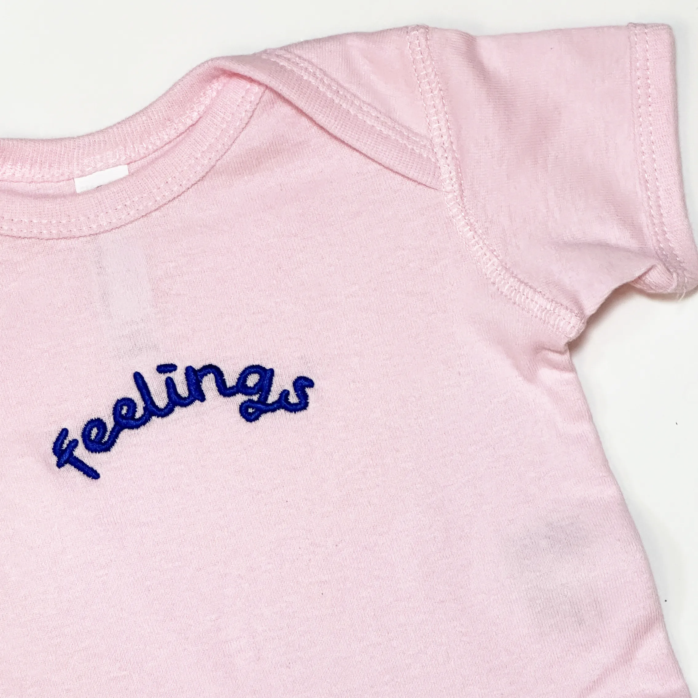 'feelings' Onesie - Pink