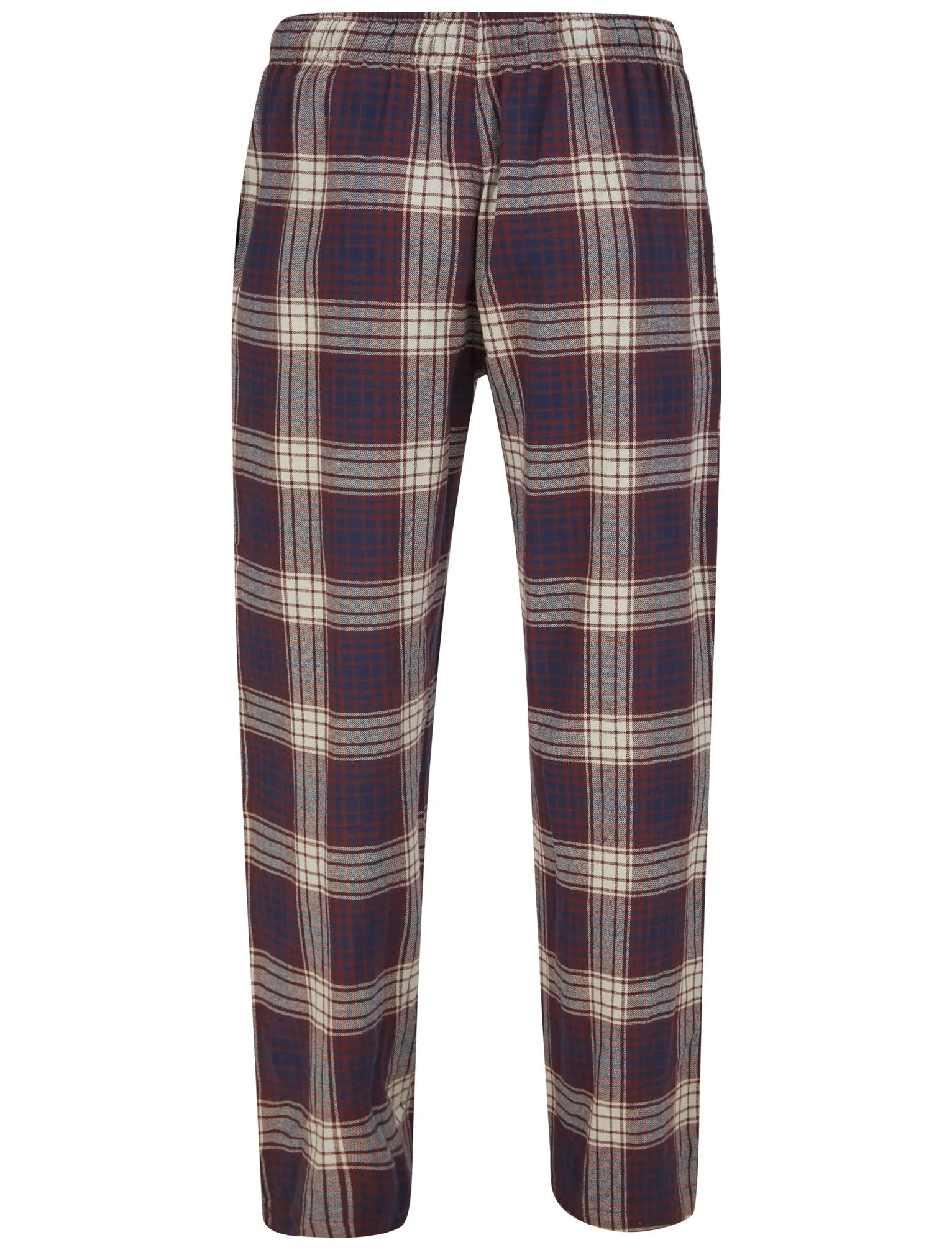Field 2pc Long Sleeve Cotton Checked Lounge Set in Sky Captain Navy - Tokyo Laundry