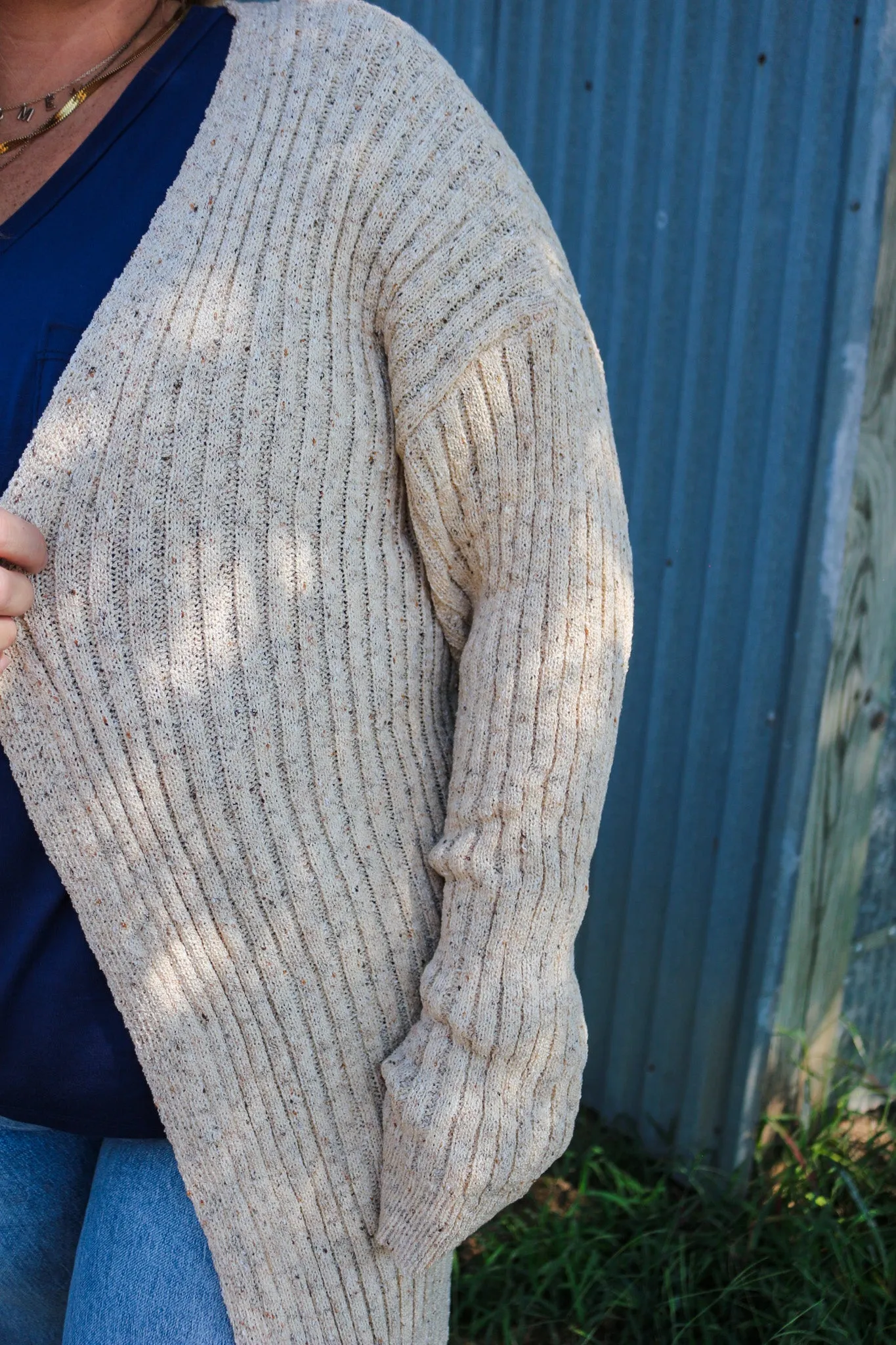 Forgot All About You Oatmeal Cardigan