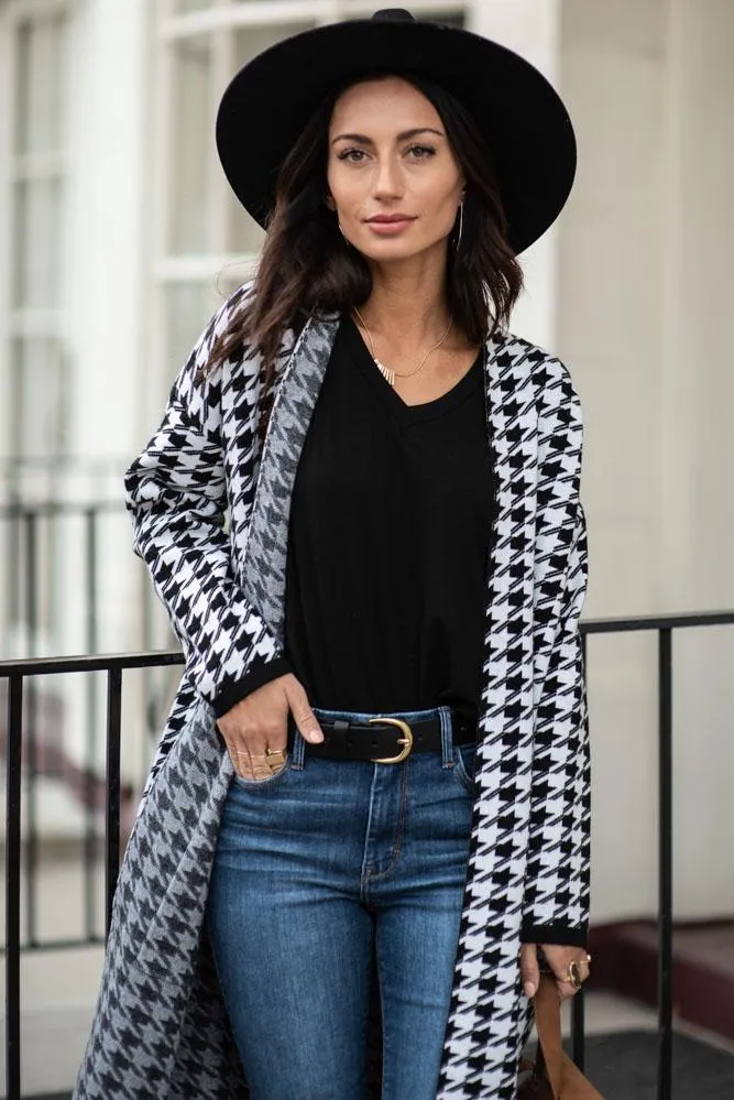 Francis Houndstooth Cardigan - FINAL SALE