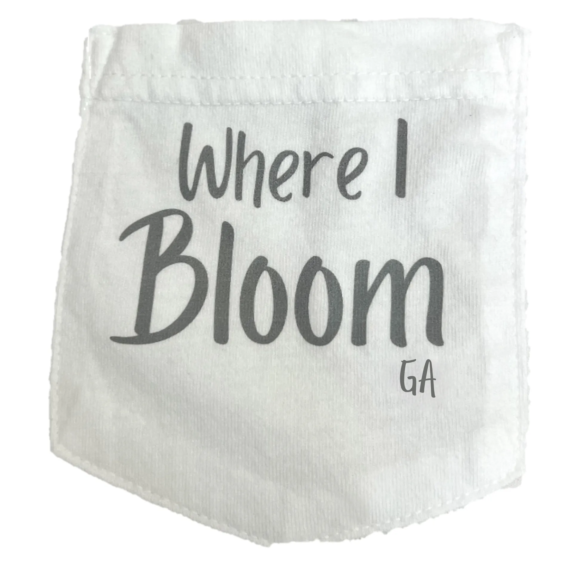 Georgia Themed Comfort Colors Tshirt - "Where I Bloom" Collection