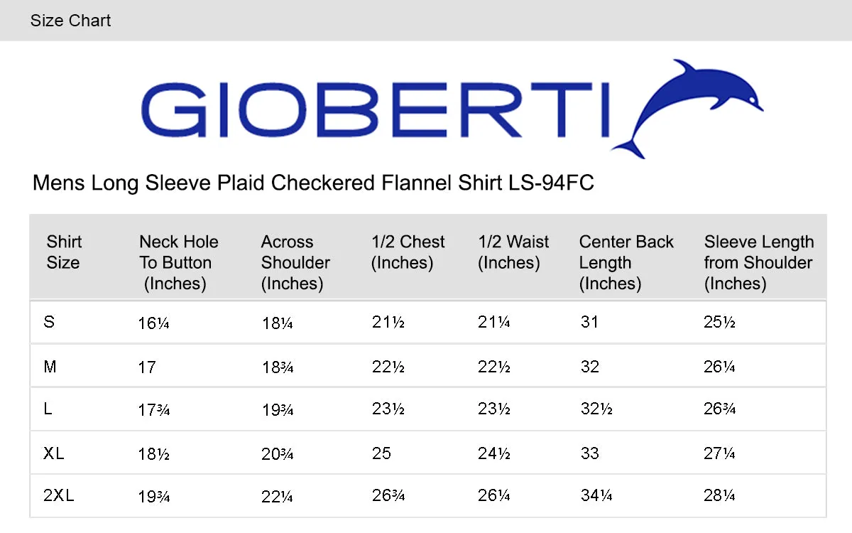 Gioberti Men's Black / Red Gradient 100% Cotton Brushed Flannel Plaid Checkered Shirt with Corduroy Contrast