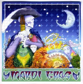 Grateful Dead Themed Mardi Gras Blotter Art