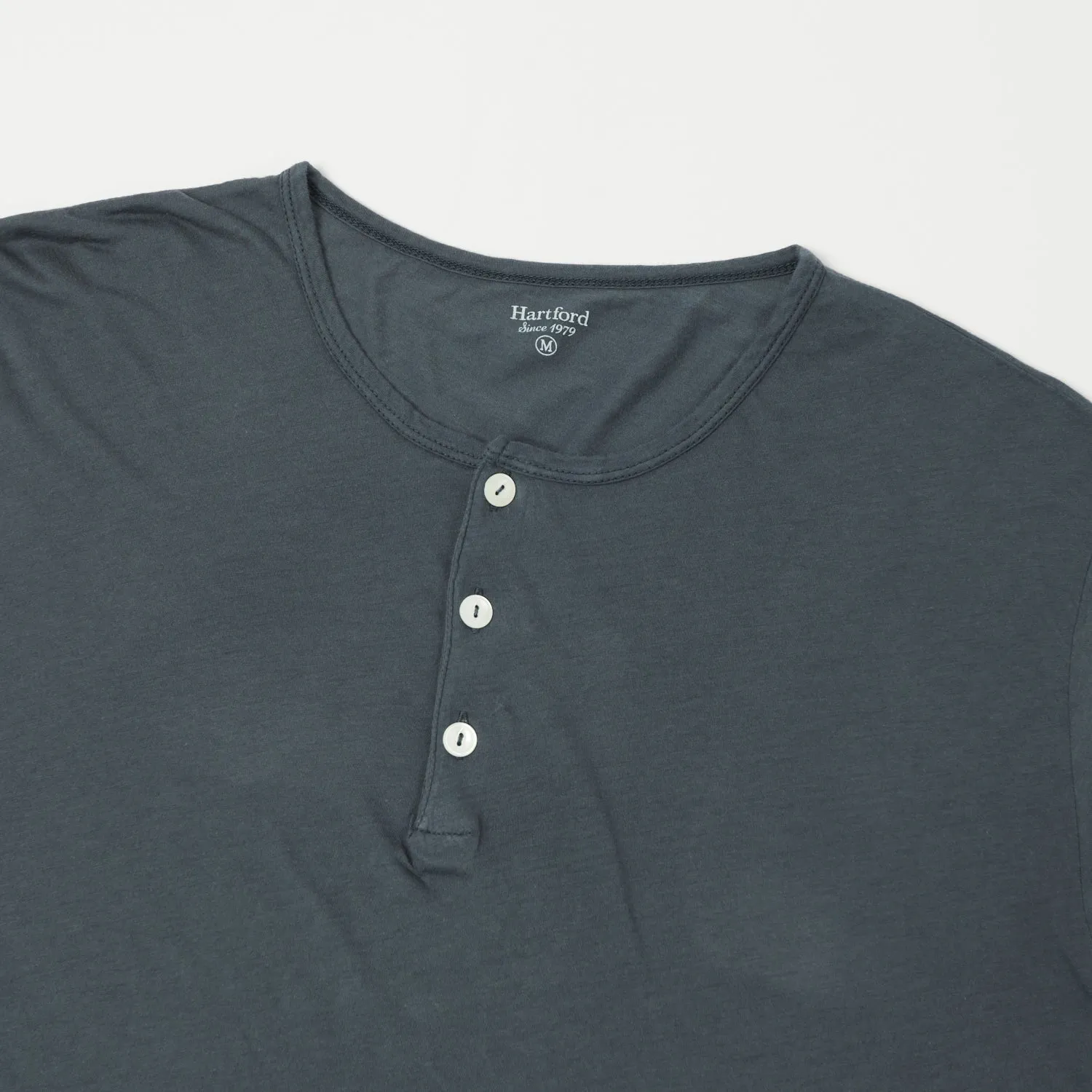 Hartford Long Sleeve Henley Tee - Thunder