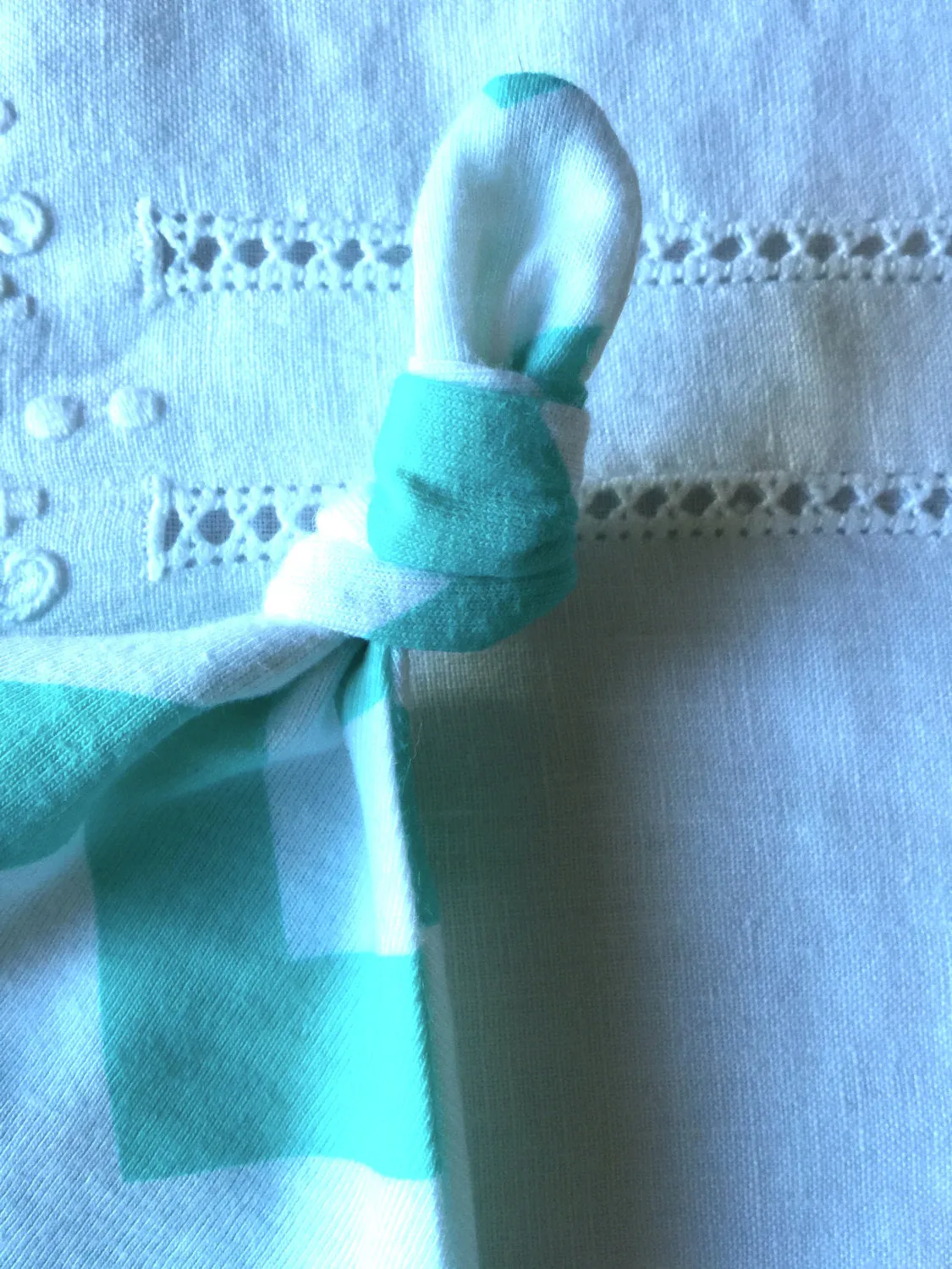Hat Baby Infant Chevron Green White Cotton Knot Hat