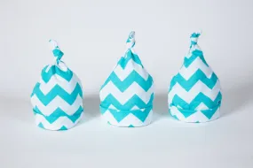 Hat Baby Infant Chevron Green White Cotton Knot Hat