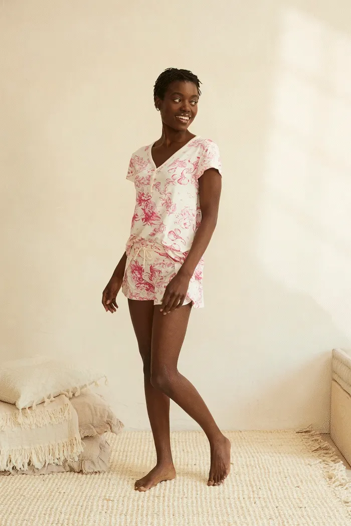 Henley Tee Short Set