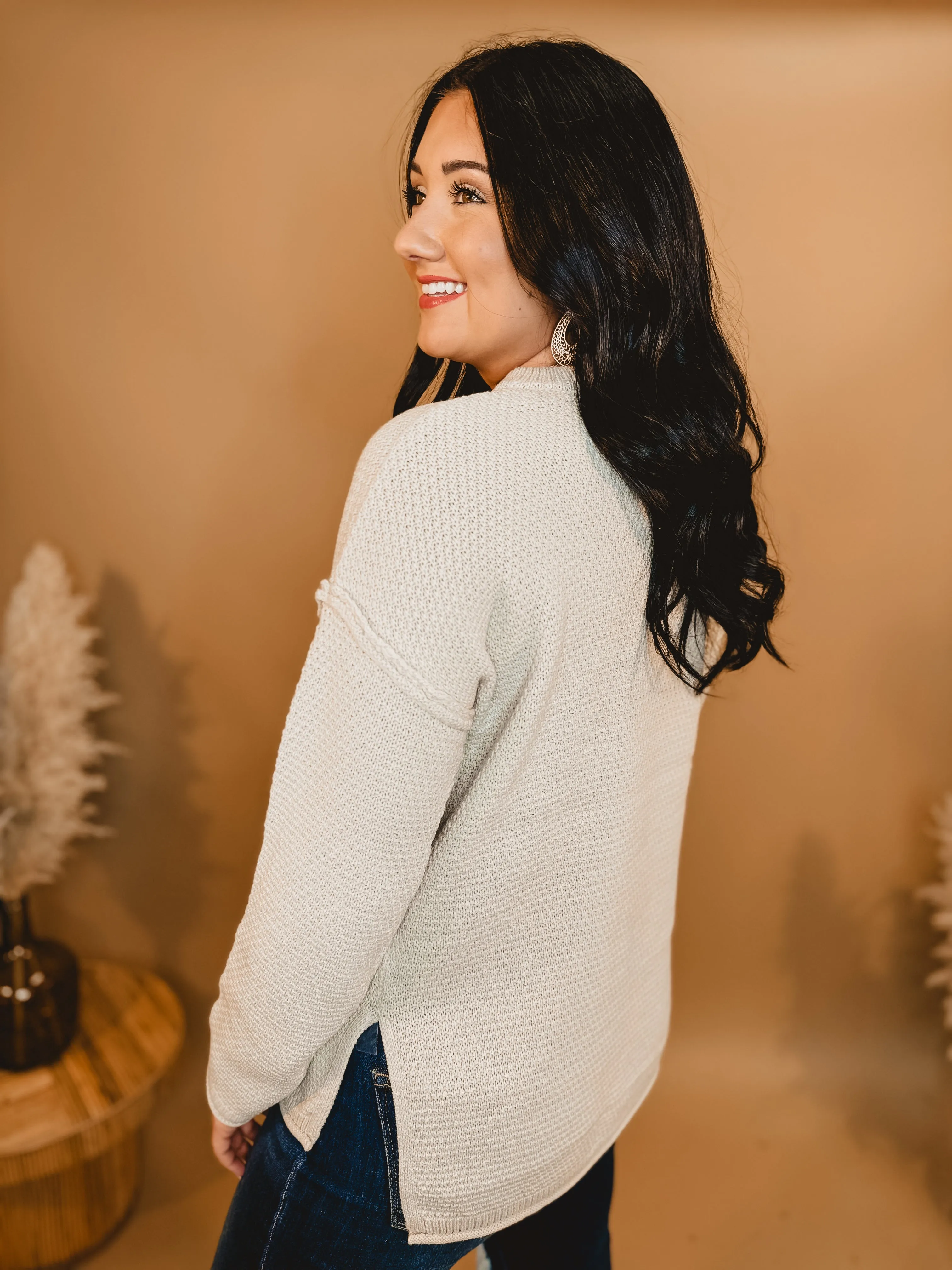 Here Together Basic Sweater - Sand Beige