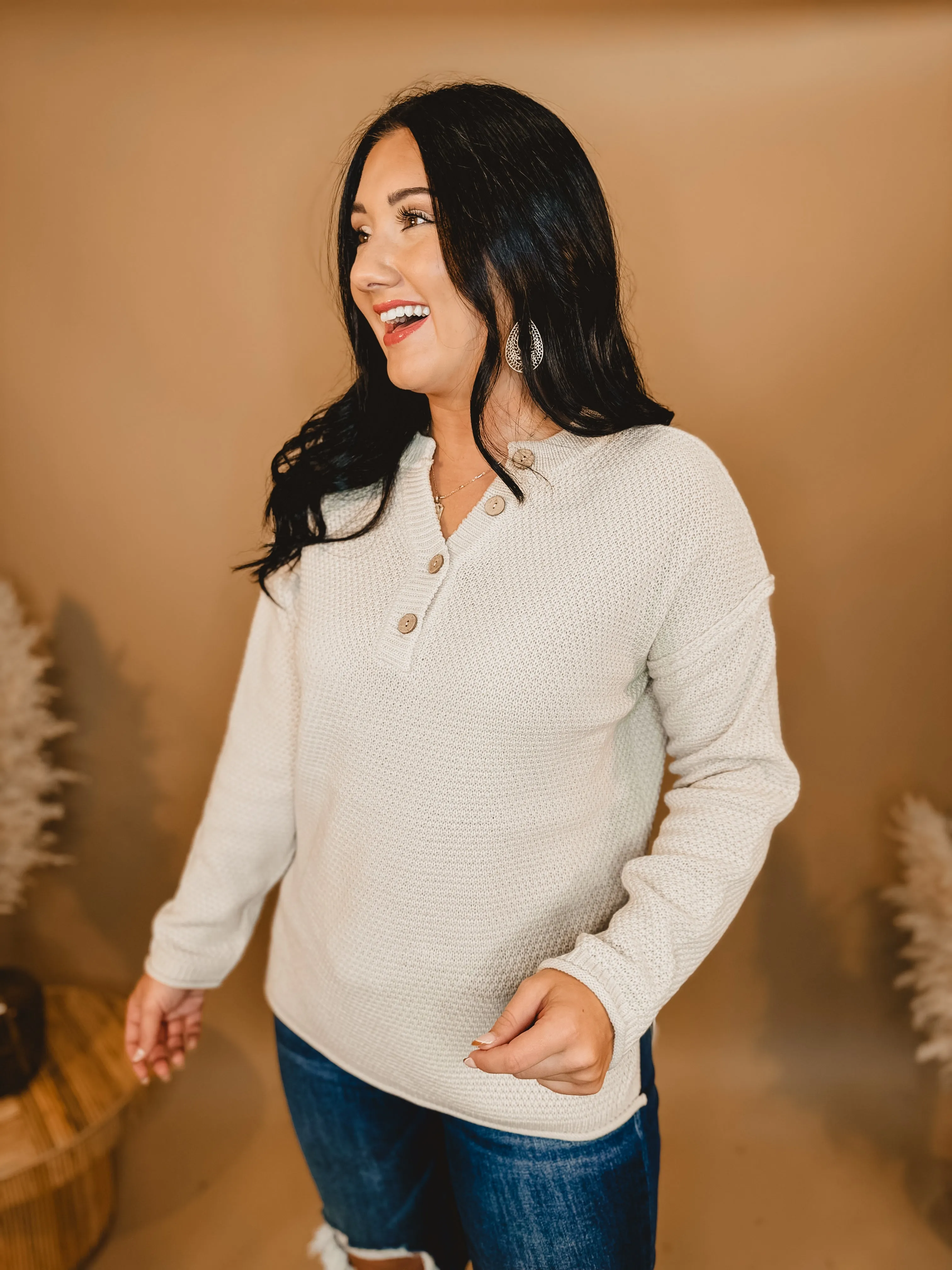 Here Together Basic Sweater - Sand Beige