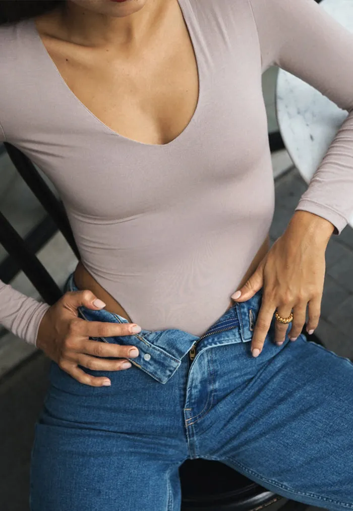 HÁI High Thigh Long Sleeve Bodysuit