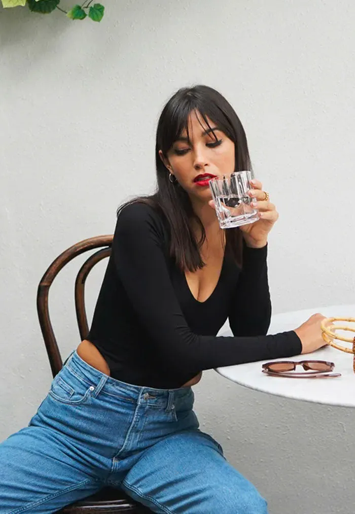 HÁI High Thigh Long Sleeve Bodysuit
