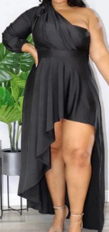 High Low Bodywork Dress