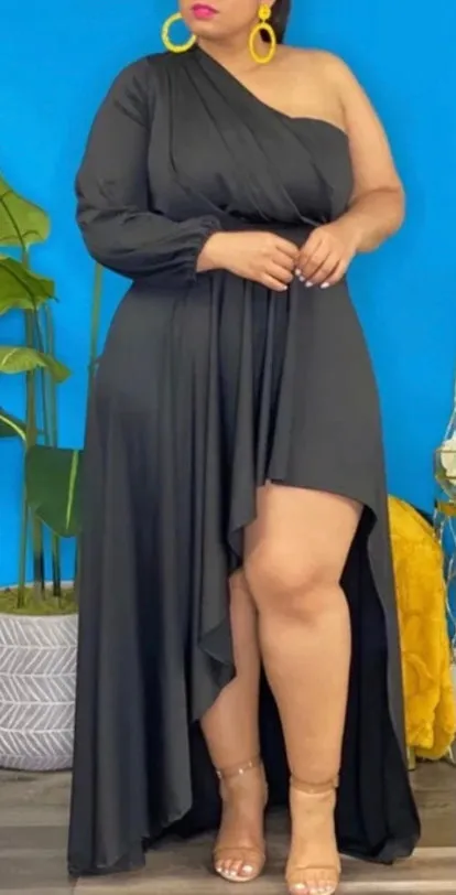 High Low Bodywork Dress