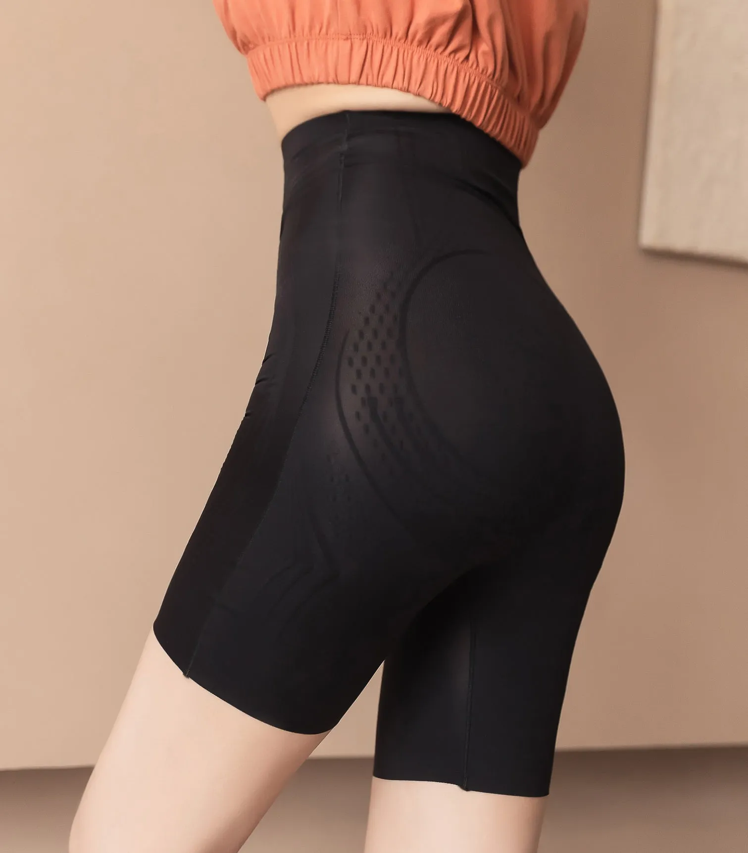 High Waist Abdomen and Hips Lifting Seamless Pants Black