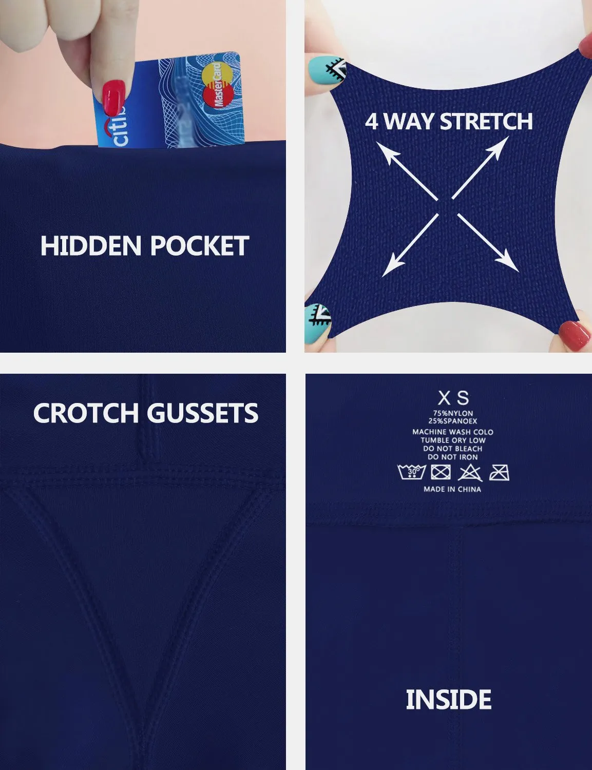 High Waist Golf Pants navy ins_Golf