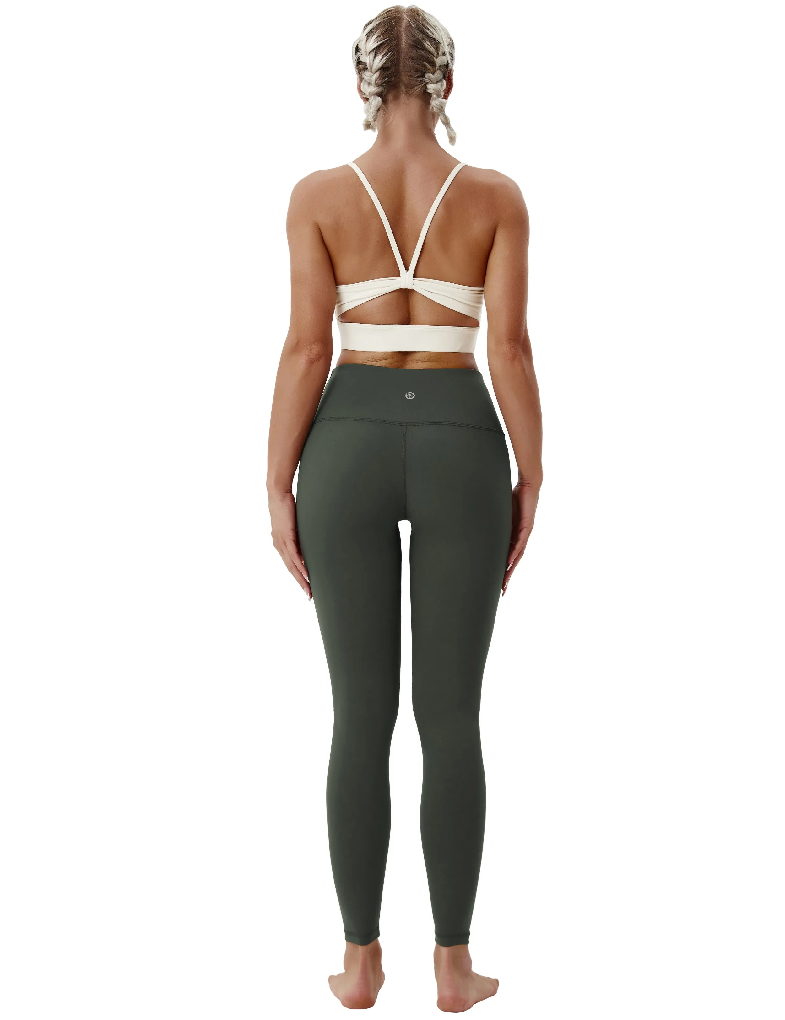 High Waist Golf Pants olivegray_Golf