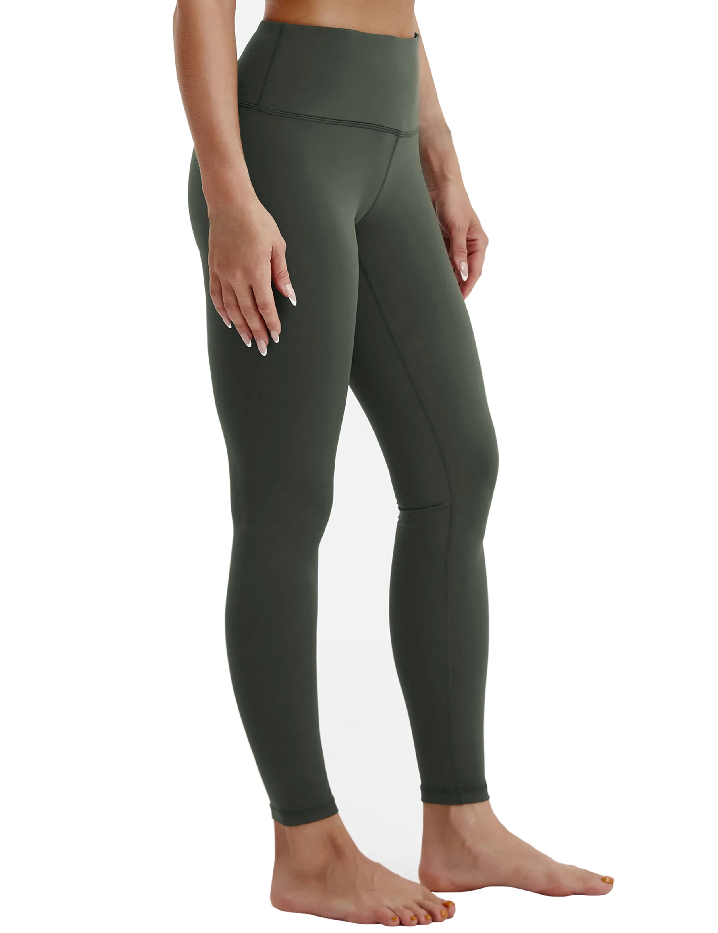 High Waist Golf Pants olivegray_Golf