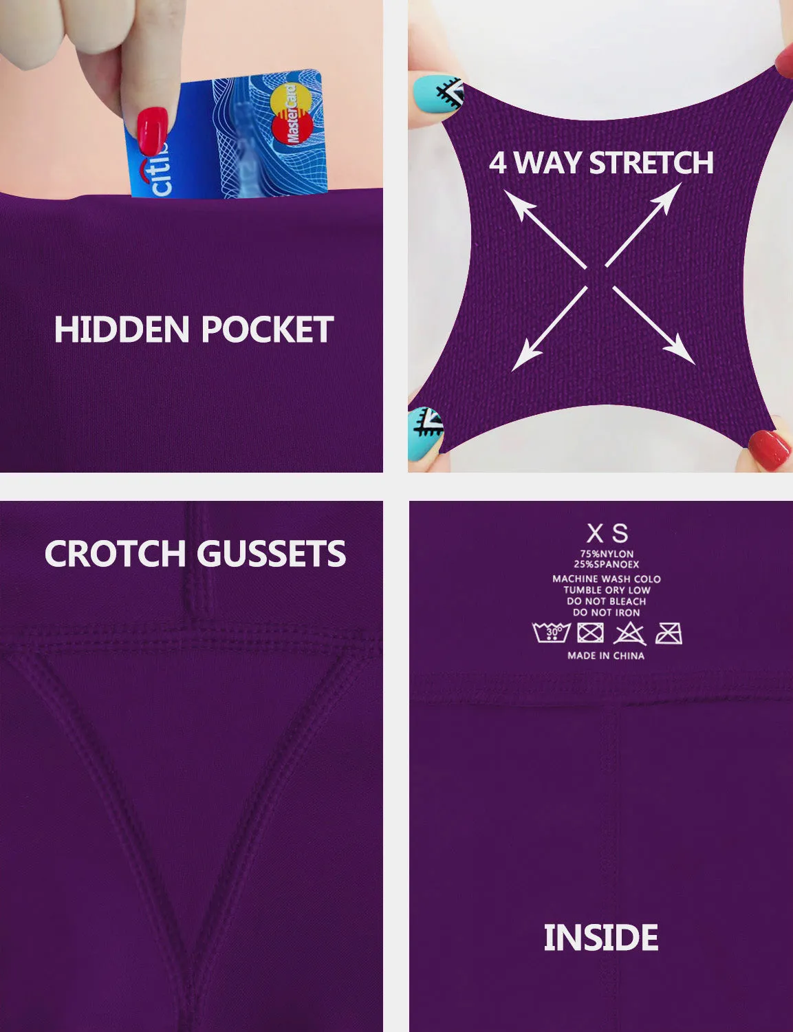 High Waist Pilates Pants eggplantpurple_Pilates