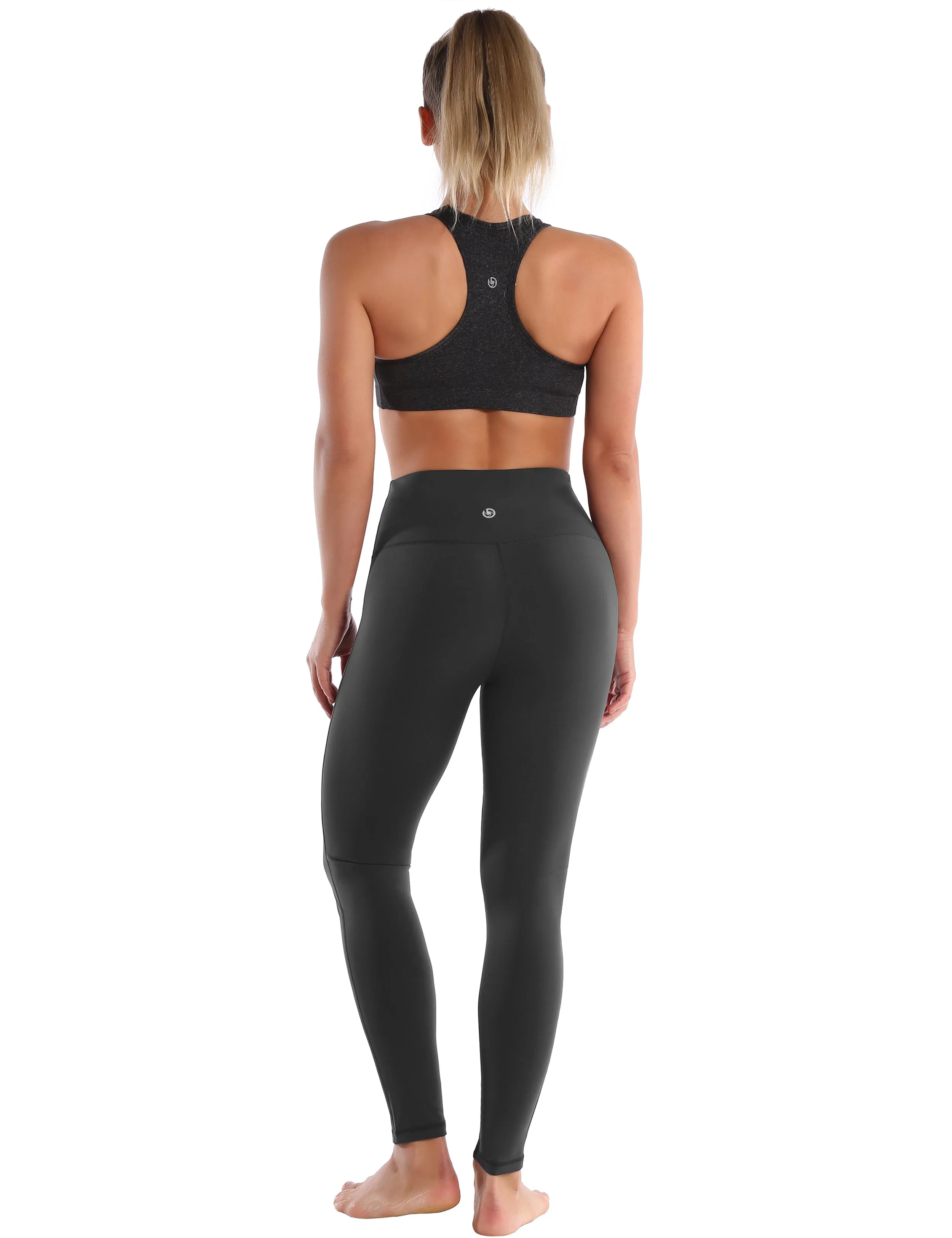 High Waist Side Line Biking Pants shadowcharcoal_Biking