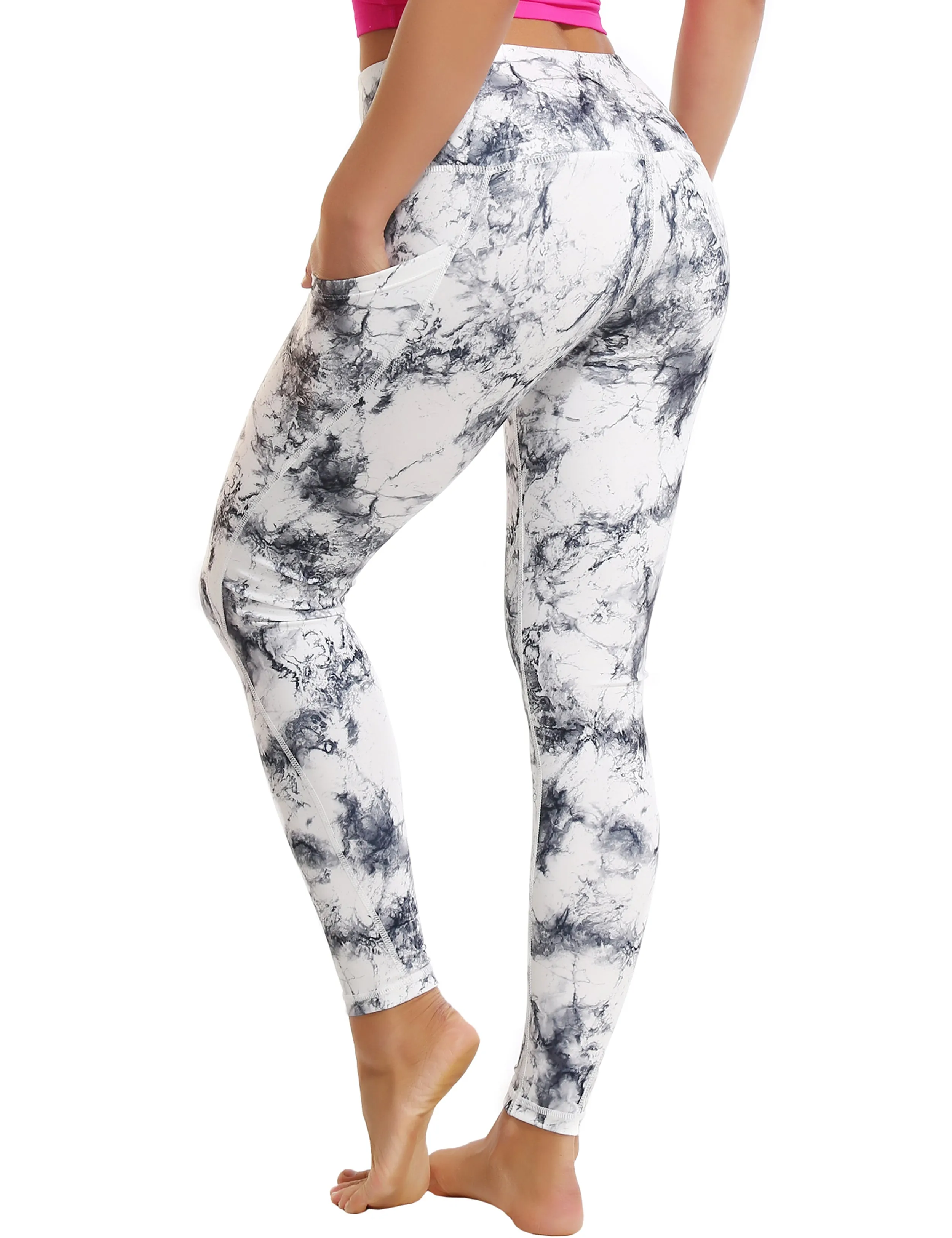 High Waist Side Pockets Jogging Pants arabescato_Jogging