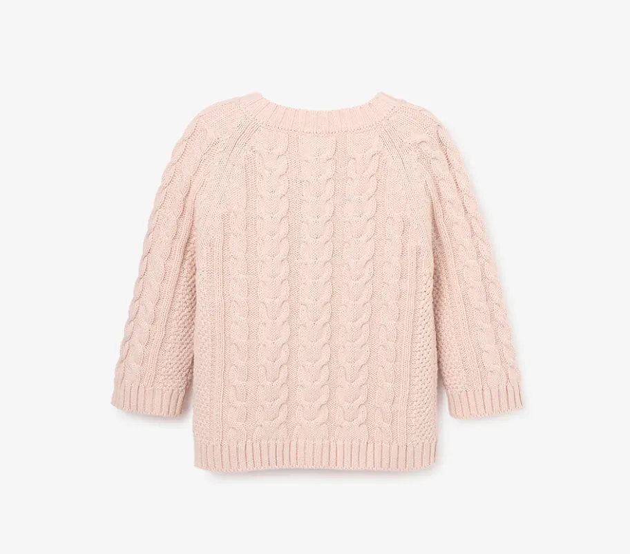 Horseshoe Cable Knit Sweater