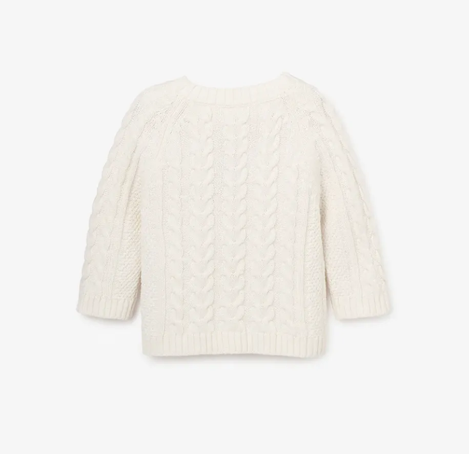 Horseshoe Cable Knit Sweater