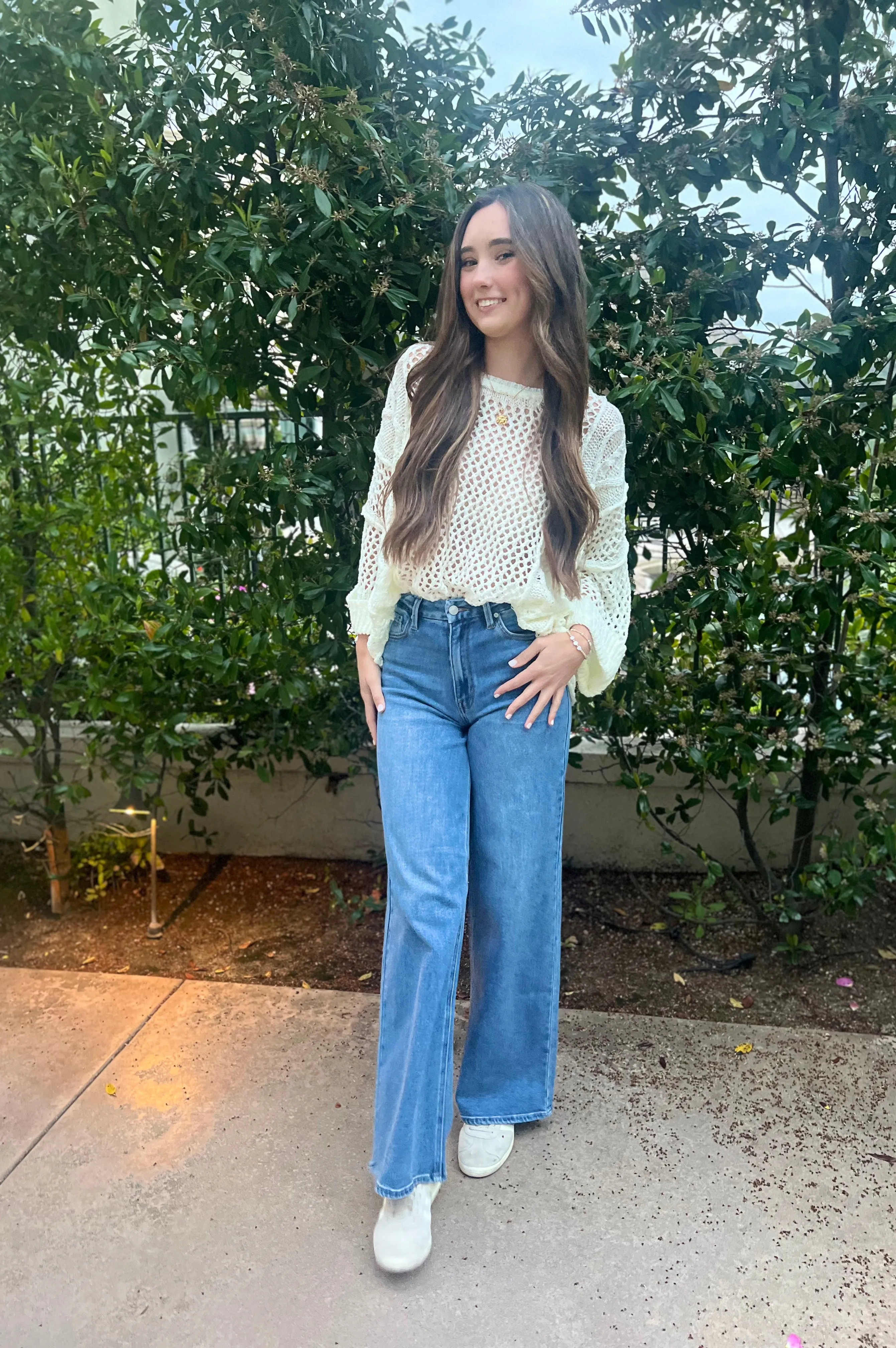 Ivory Breeze Crochet Top