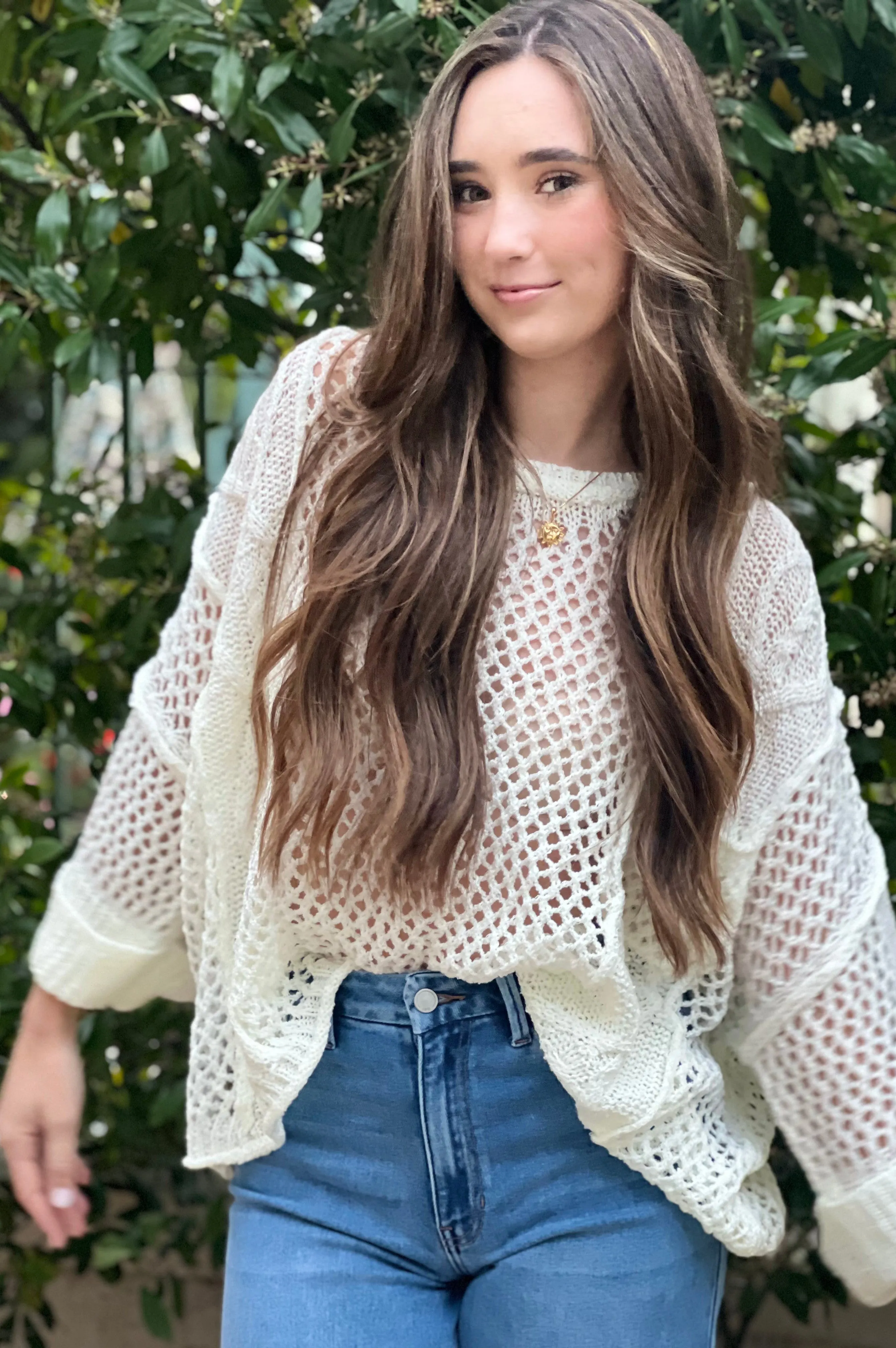 Ivory Breeze Crochet Top