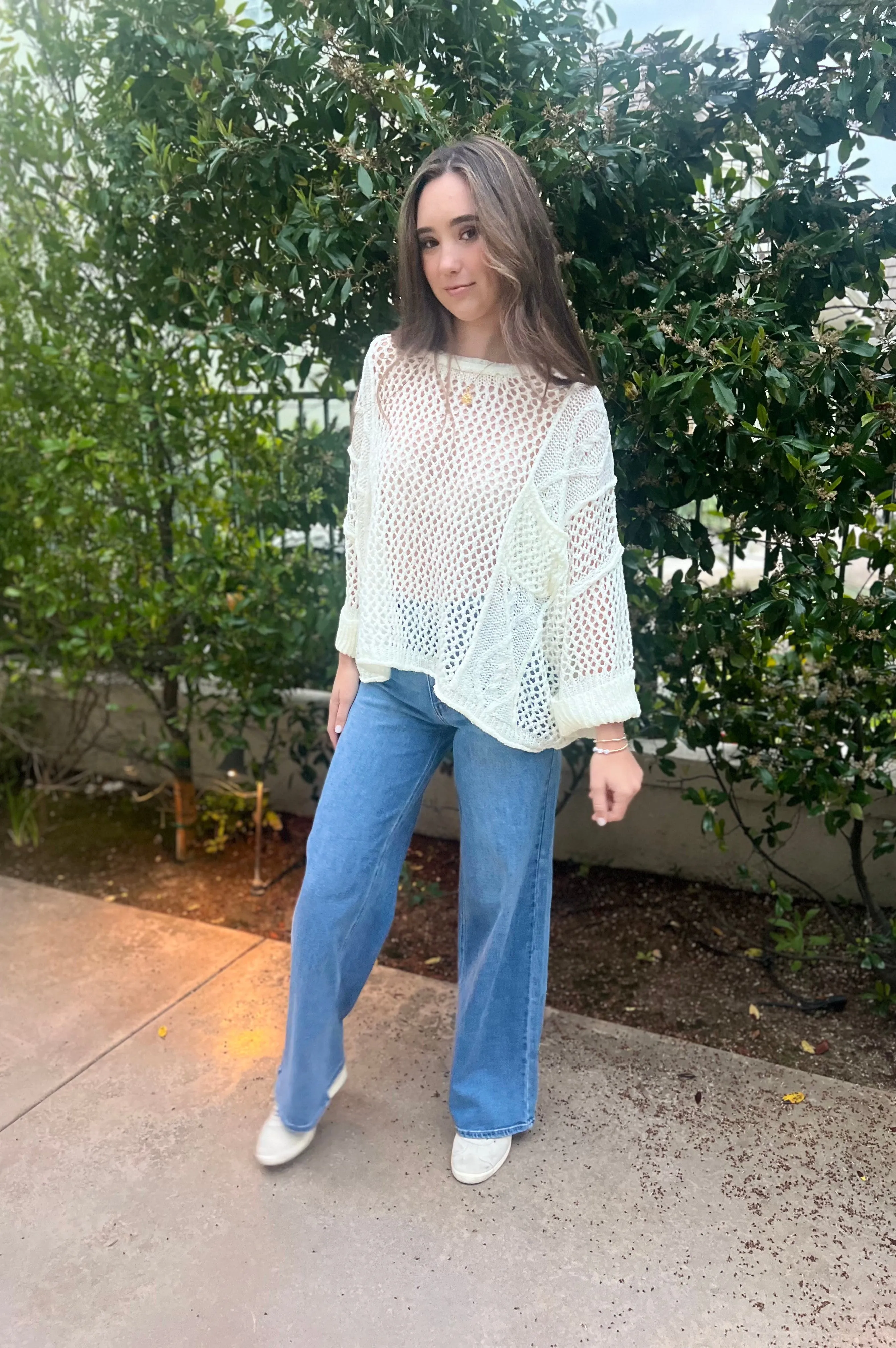 Ivory Breeze Crochet Top