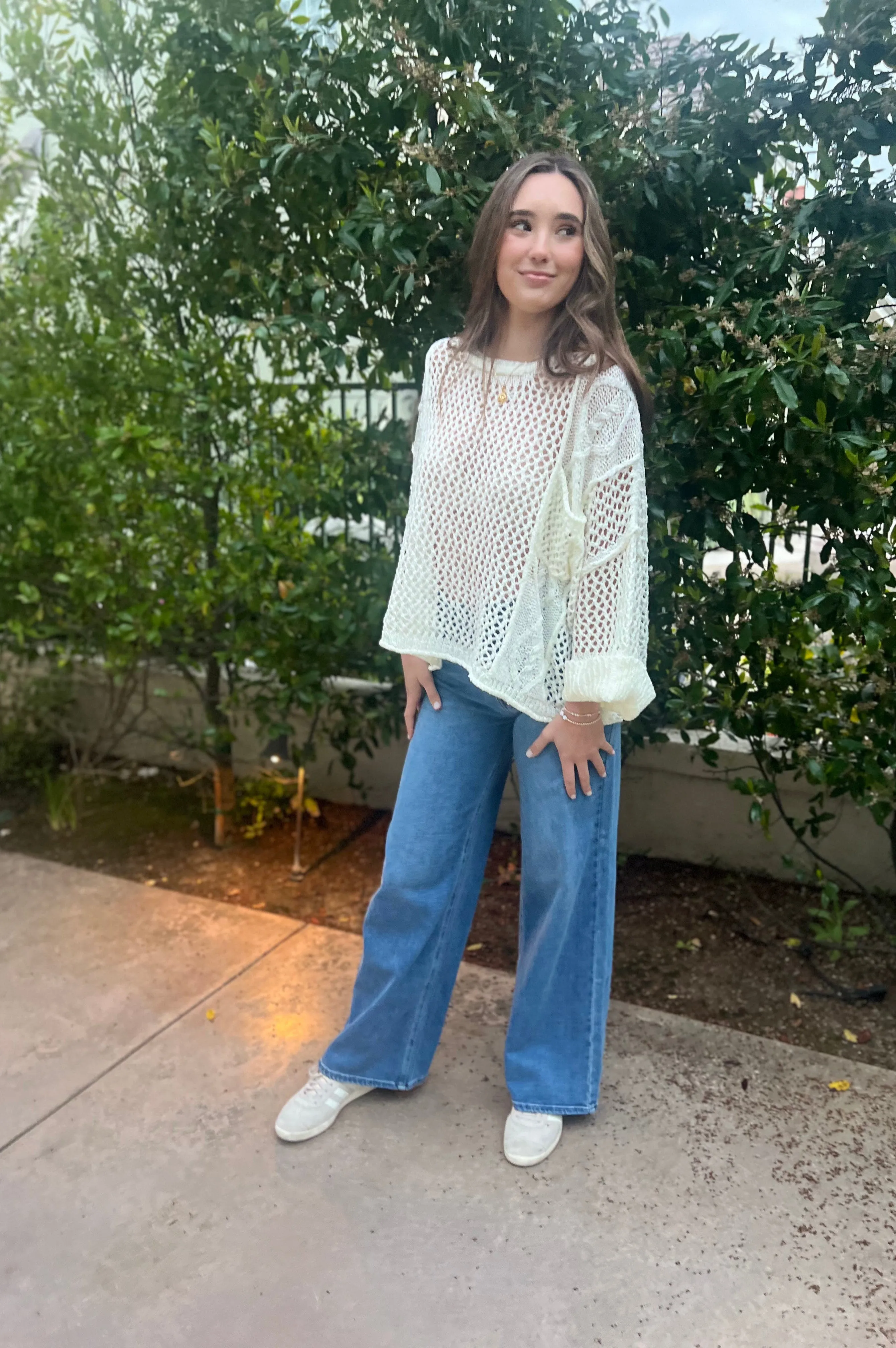 Ivory Breeze Crochet Top