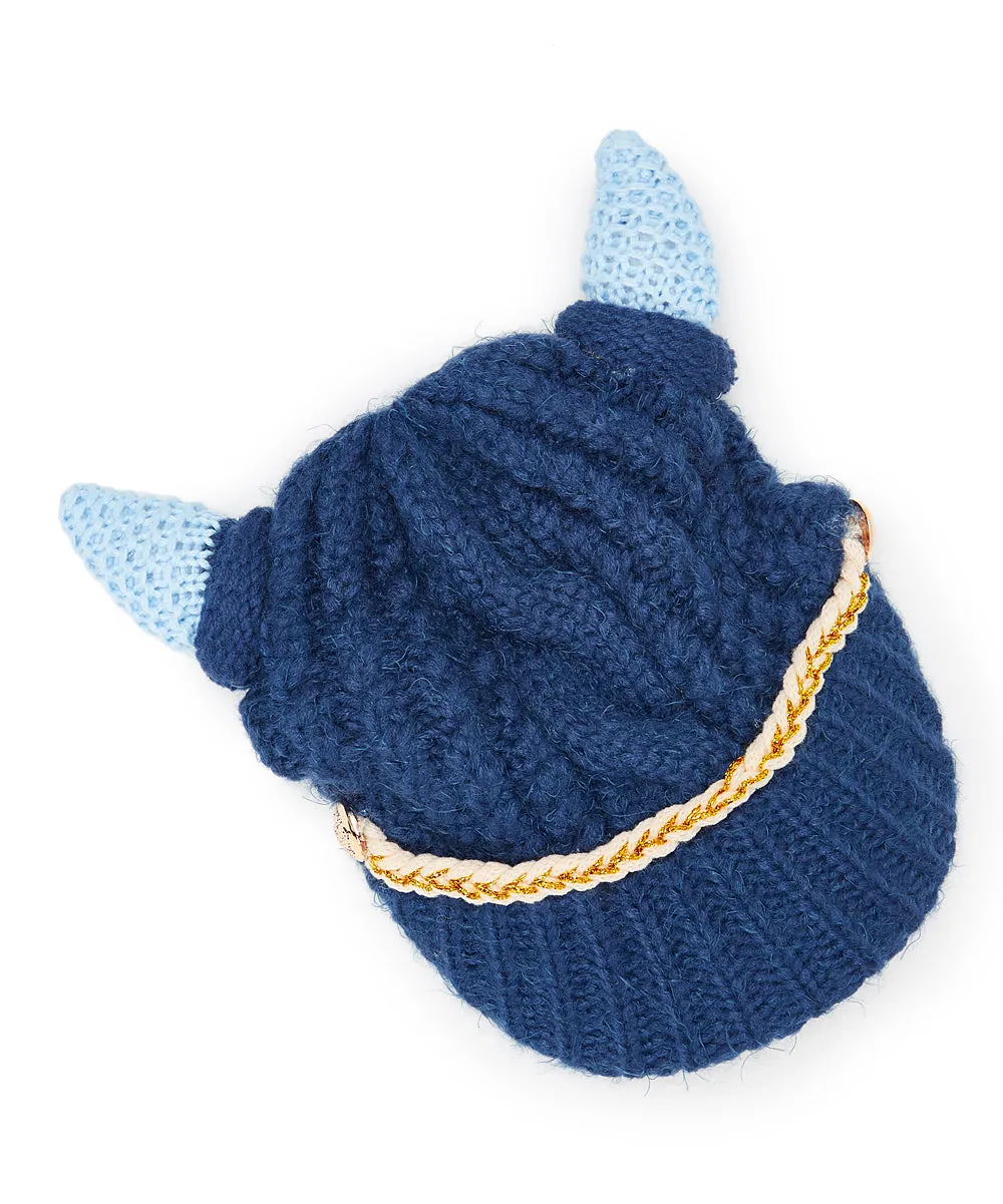 JCH305210 Horn Cable-Knit Beanie