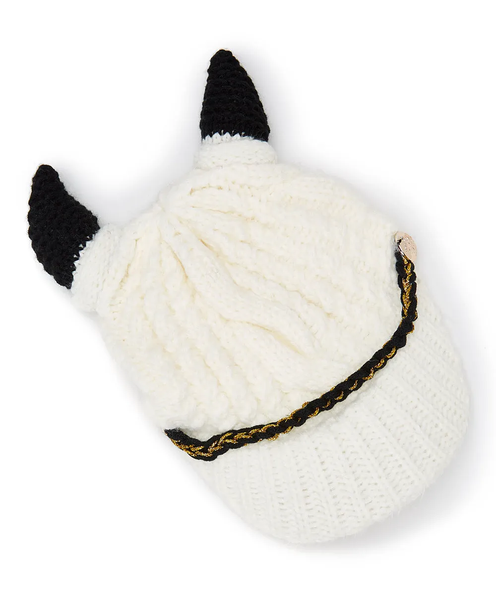 JCH305210 Horn Cable-Knit Beanie