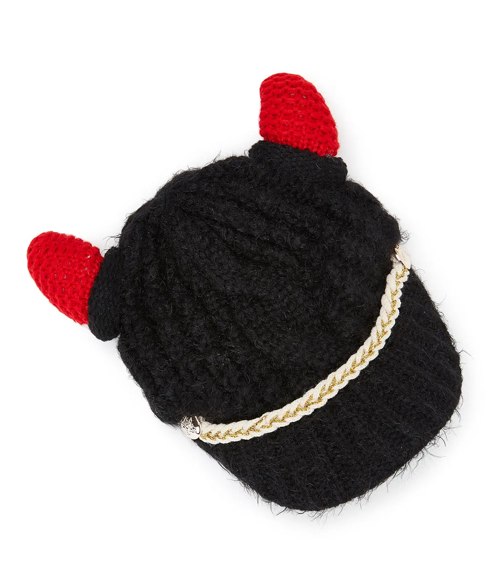 JCH305210 Horn Cable-Knit Beanie