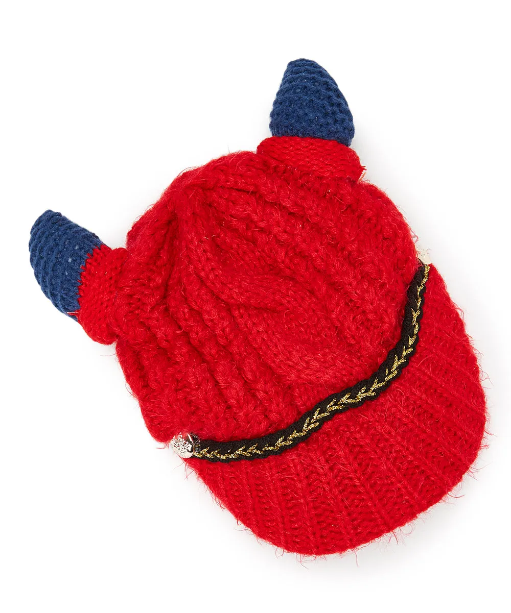 JCH305210 Horn Cable-Knit Beanie